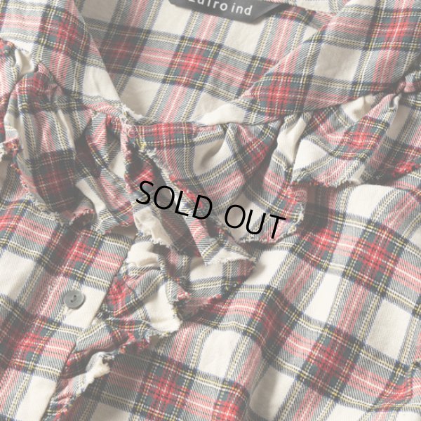 画像4: mizuiroind / ミズイロインド チェックフリルカラーシャツ (4)
