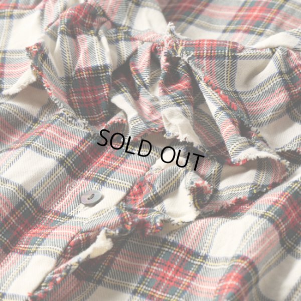 画像5: mizuiroind / ミズイロインド チェックフリルカラーシャツ (5)