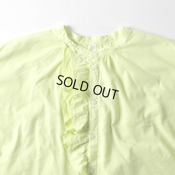 画像3: grin / グリン ソフトガーゼ起毛 Wラッフルシャツ (3)