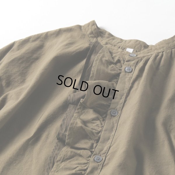 画像7: grin / グリン ソフトガーゼ起毛 Wラッフルシャツ (7)