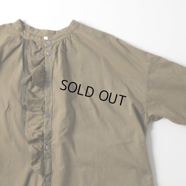 画像9: grin / グリン ソフトガーゼ起毛 Wラッフルシャツ (9)