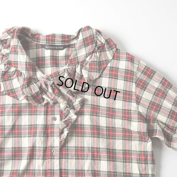 画像7: mizuiroind / ミズイロインド チェックフリルカラーシャツ (7)
