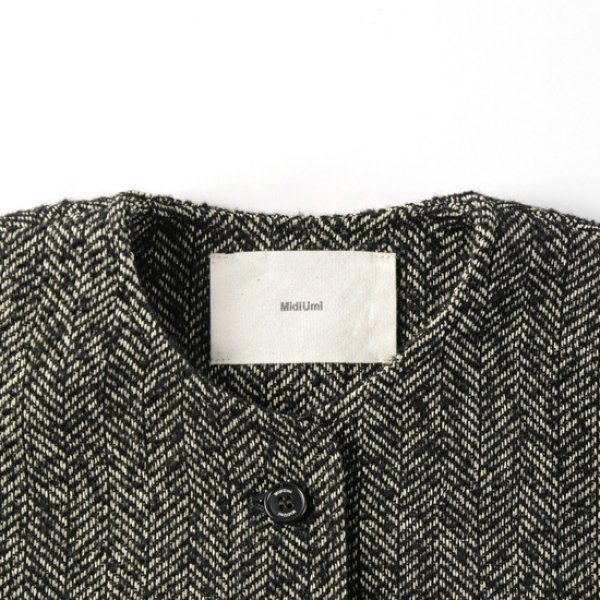 画像3: MidiUmi / ミディウミ ノーカラーショートジャケット (3)