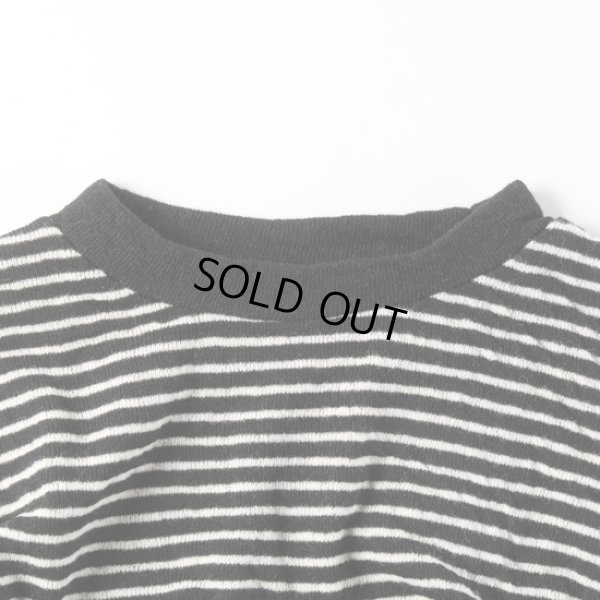 画像3: prit / プリット ウール綿接結ボーダー クルーネックプルオーバー (3)