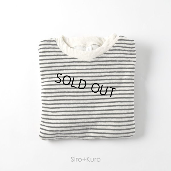 画像8: prit / プリット ウール綿接結ボーダー クルーネックプルオーバー (8)