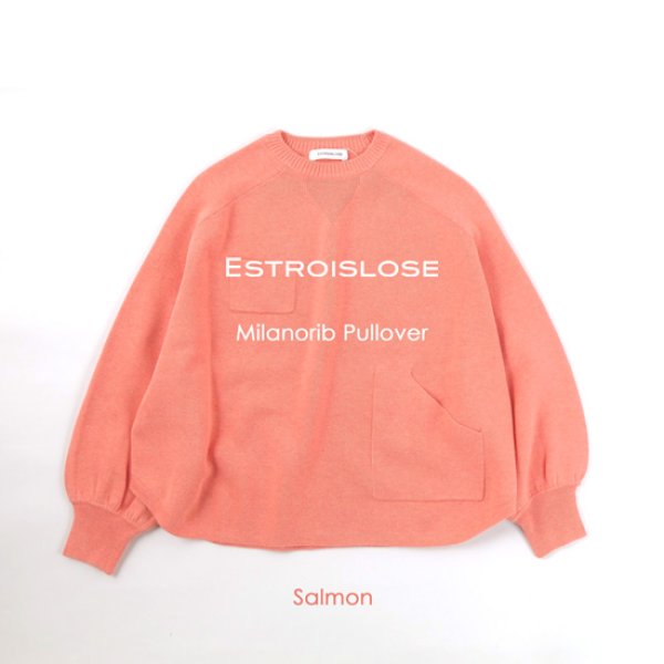 画像1: ESTROISLOSE / エストゥロワルーズ コットンミラノリブ プルオーバー (1)