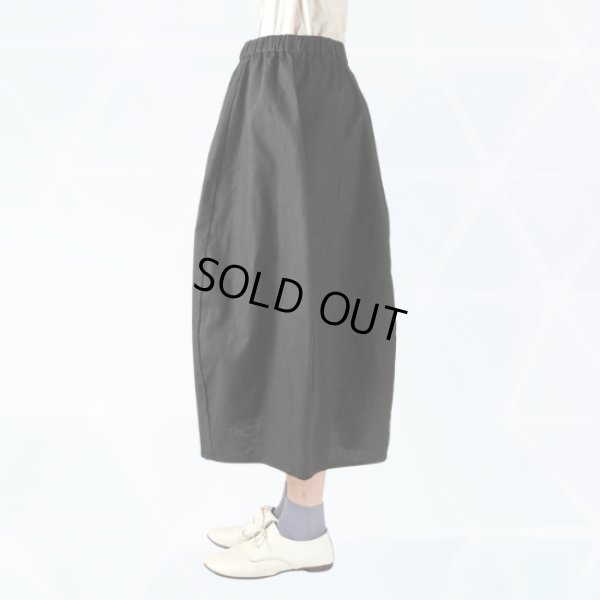 画像2: mizuiroind / ミズイロインド コットンリネン コクーンスカート (2)