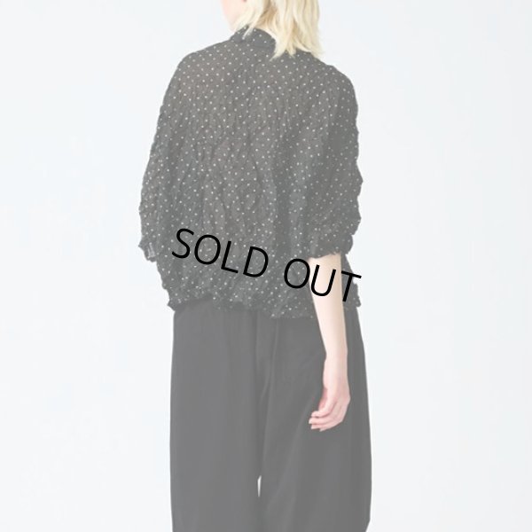 画像3: mizuiroind / ミズイロインド ドットプリント キャッチワッシャーシャツ (3)