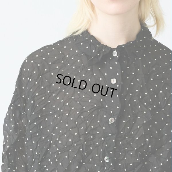 画像2: mizuiroind / ミズイロインド ドットプリント キャッチワッシャーシャツ (2)