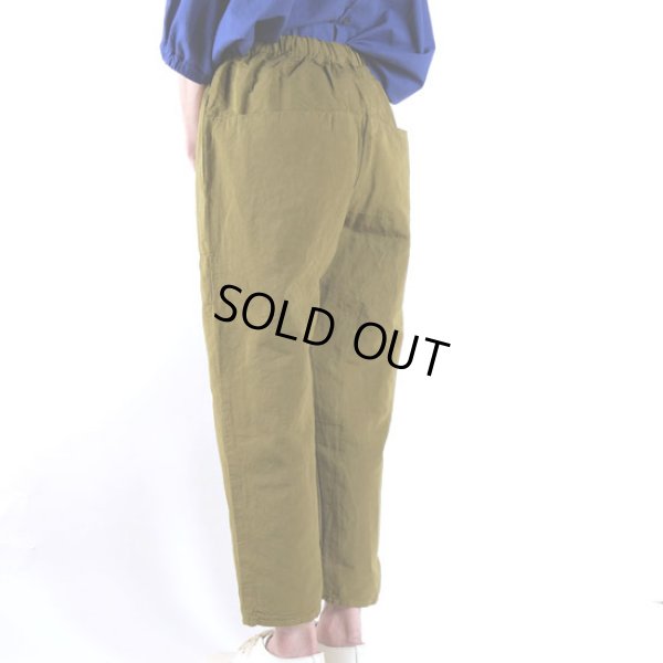 画像10: prit / プリット コットンリネン交織高密度ウェザー テーパードイージーパンツ (10)