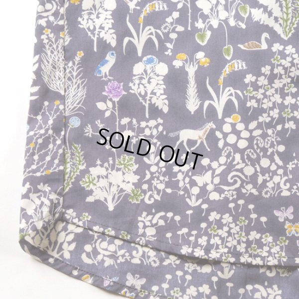 画像5: sosotto / ソソット リバティプリント バンドカラー 袖シャーリングブラウス (5)