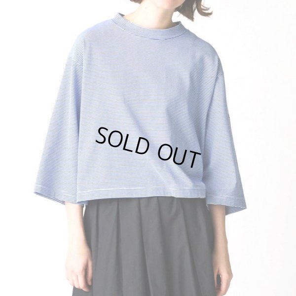 画像2: MidiUmi / ミディウミ モックネックボーダーワイドT (2)