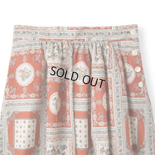 画像3: PONT DE CHALONS / ポンデシャロン マントンプリントスカート (3)