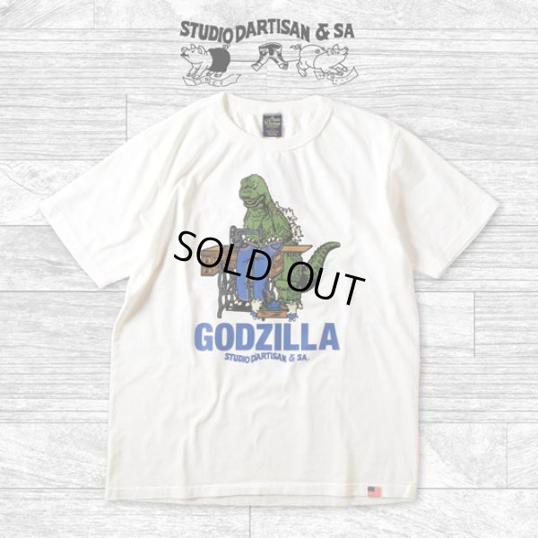 画像5: STUDIOD'ARTISAN / ステュディオダルチザン ゴジラコラボTシャツ (5)