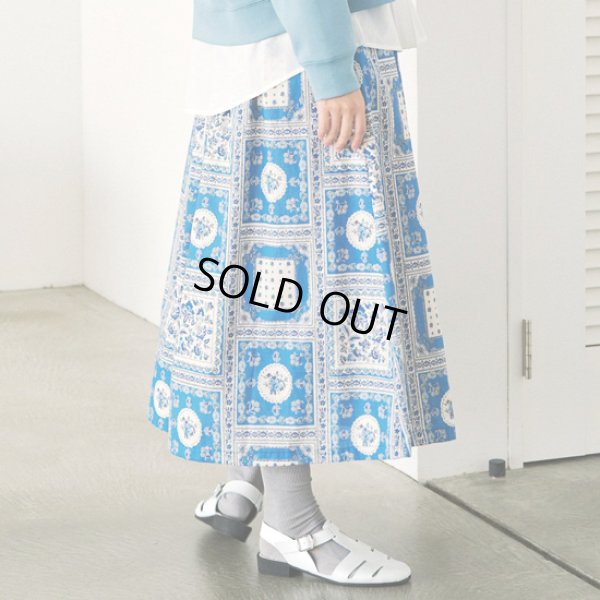 画像17: PONT DE CHALONS / ポンデシャロン マントンプリントスカート (17)