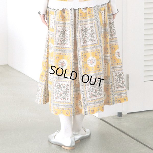 画像12: PONT DE CHALONS / ポンデシャロン マントンプリントスカート (12)
