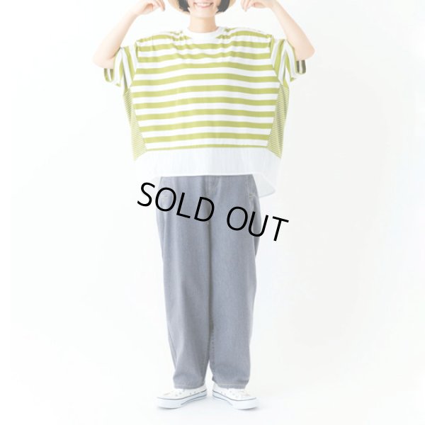 画像3: sosotto / ソソット ボーダー切替ラウンド切替プルオーバー (3)