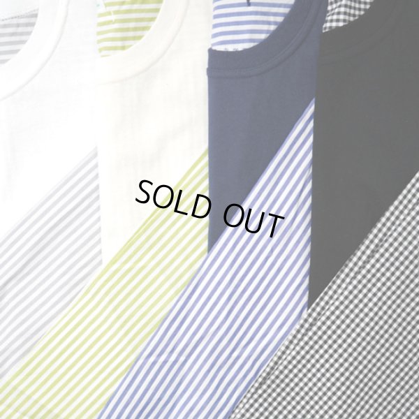 画像14: NATURAL LAUNDRY / ナテュラルランドリー クラフトパネル ストライプシャツプルオーバー (14)