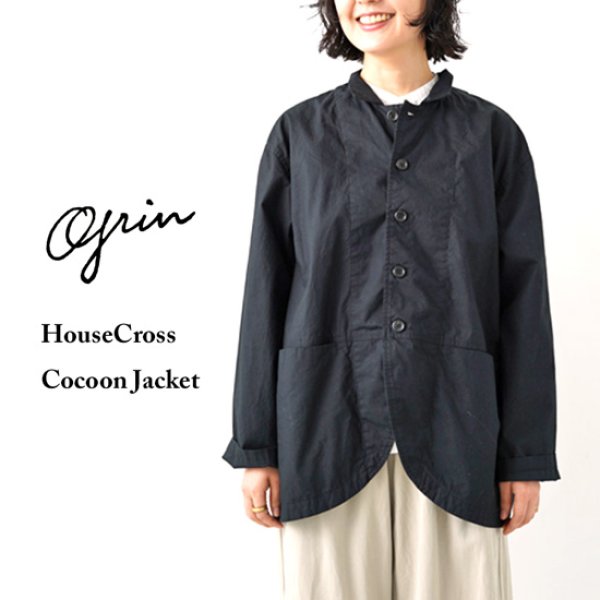 画像1: grin / グリン ホースクロス コクーンジャケット (1)
