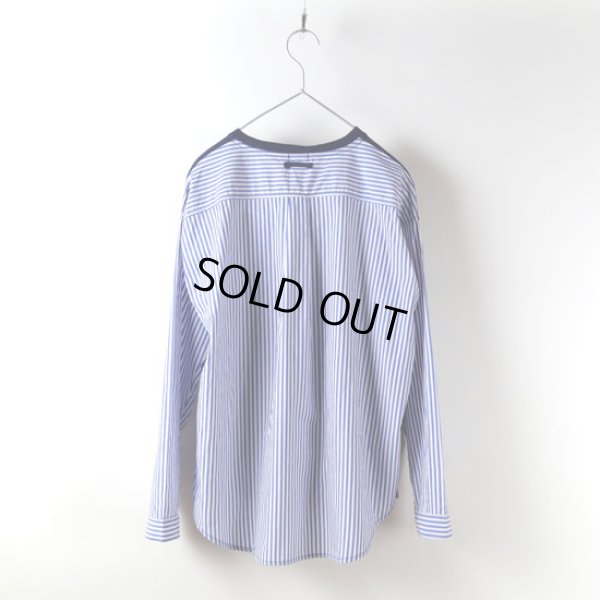 画像7: NATURAL LAUNDRY / ナテュラルランドリー クラフトパネル ストライプシャツプルオーバー (7)