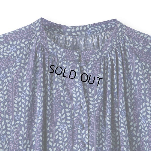 画像12: PONT DE CHALONS / ポンデシャロン ミュゲローズプリント ギャザーネックワンピース (12)