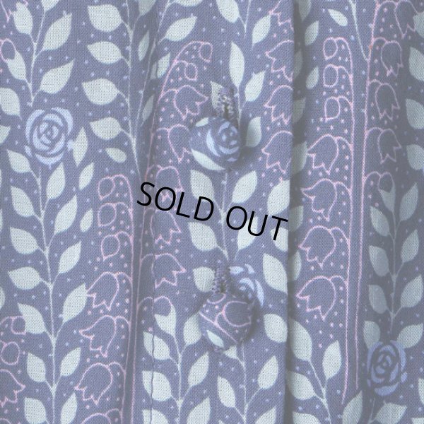 画像13: PONT DE CHALONS / ポンデシャロン ミュゲローズプリント ギャザーネックワンピース (13)