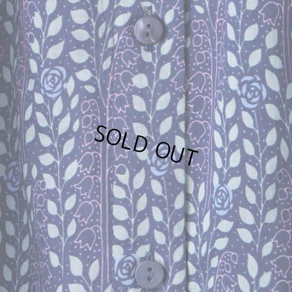 画像14: PONT DE CHALONS / ポンデシャロン ミュゲローズプリント ギャザーネックワンピース (14)