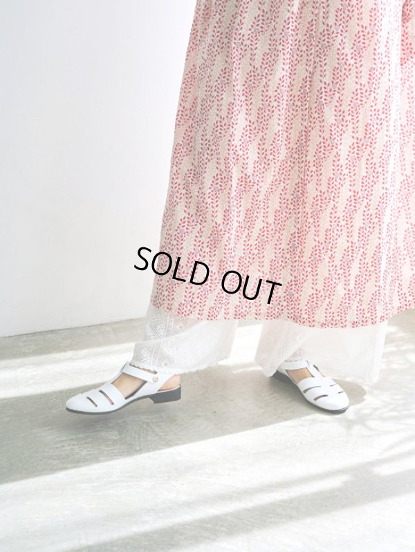 画像6: PONT DE CHALONS / ポンデシャロン ミュゲローズプリント ギャザーネックワンピース (6)