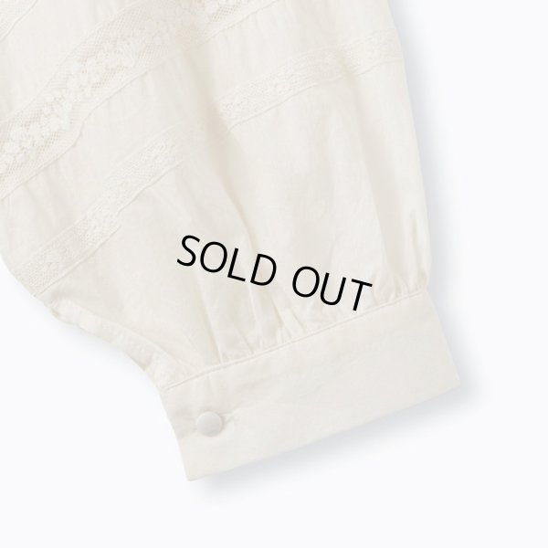 画像9: PONT DE CHALONS / ポンデシャロン 2WAYレースハイネックブラウス (9)