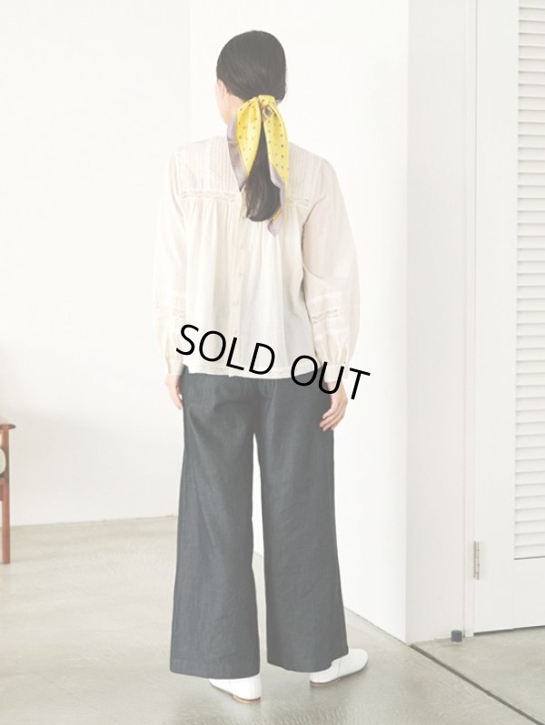 画像6: PONT DE CHALONS / ポンデシャロン 2WAYレースハイネックブラウス (6)