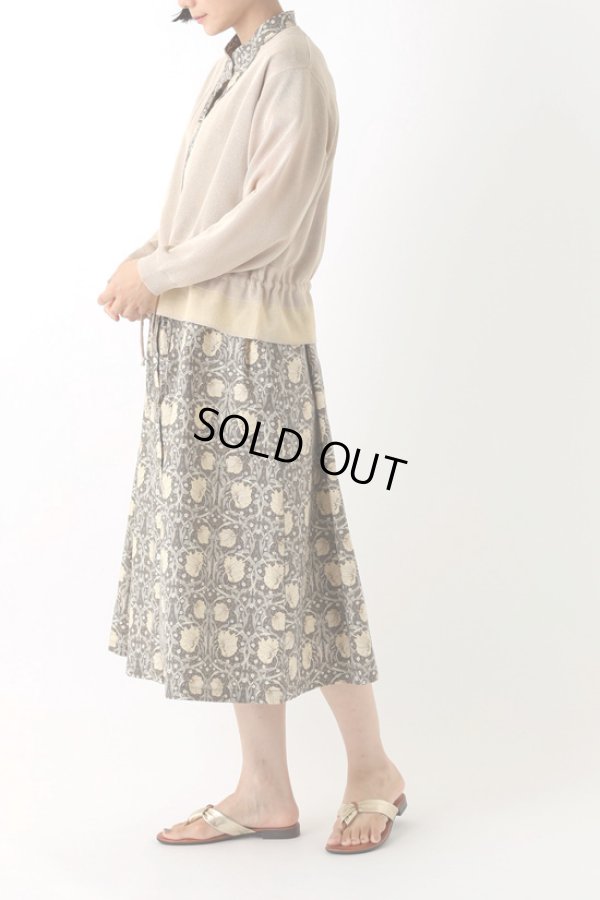 画像5: sosotto / ソソット ラメ切替 ウエストドロストカーディガン 9分袖  (5)