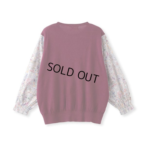 画像14: sosotto / ソソット リネンコットンLIBERTY袖ドッキングプルオーバー7分袖 (14)