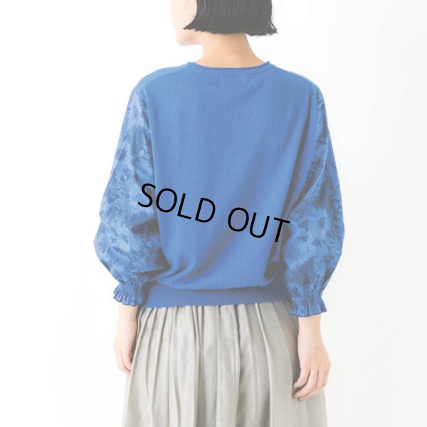 画像6: sosotto / ソソット リネンコットンLIBERTY袖ドッキングプルオーバー7分袖 (6)