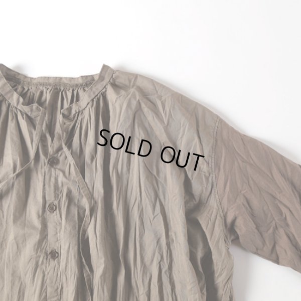 画像3: grin / グリン コーマ天竺×布帛スモッグカーディガン (3)