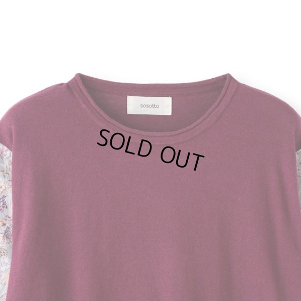 画像11: sosotto / ソソット リネンコットンLIBERTY袖ドッキングプルオーバー7分袖 (11)