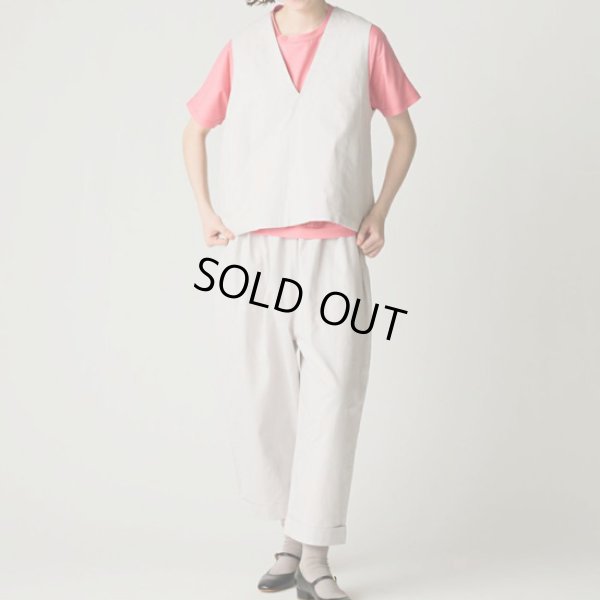 画像3: MidiUmi / ミディウミ コットンリネンVネックベスト (3)