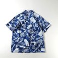 画像7: STUDIOD'ARTISAN / ステュディオダルチザン インディゴ抜染アロハシャツ (7)