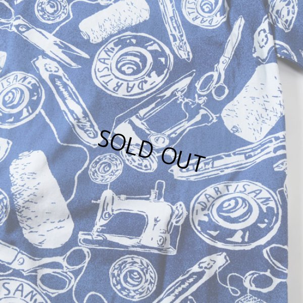 画像6: STUDIOD'ARTISAN / ステュディオダルチザン インディゴ抜染アロハシャツ (6)