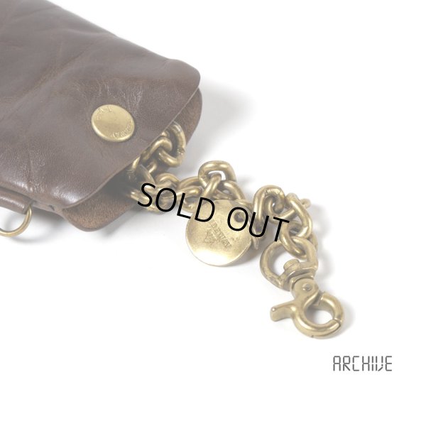 画像2: TIDEWAY / タイドウェイ 真鍮ウォレットチェーン レザーケース付き (2)