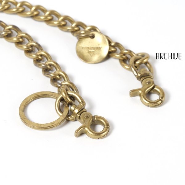 画像4: TIDEWAY / タイドウェイ 真鍮ウォレットチェーン レザーケース付き (4)