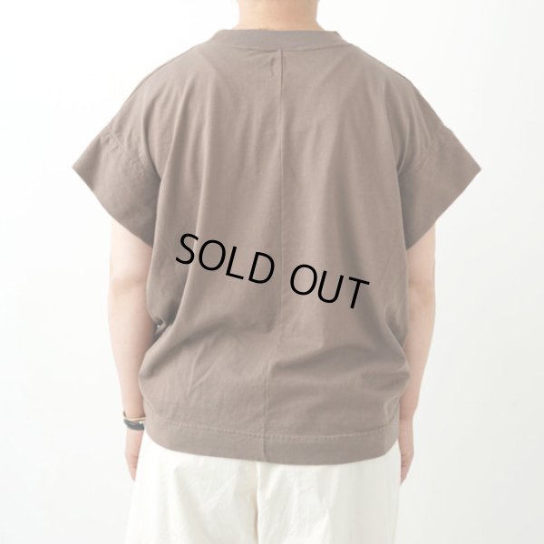 画像8: grin / グリン コーマ天竺×布帛 サックプルオーバー (8)