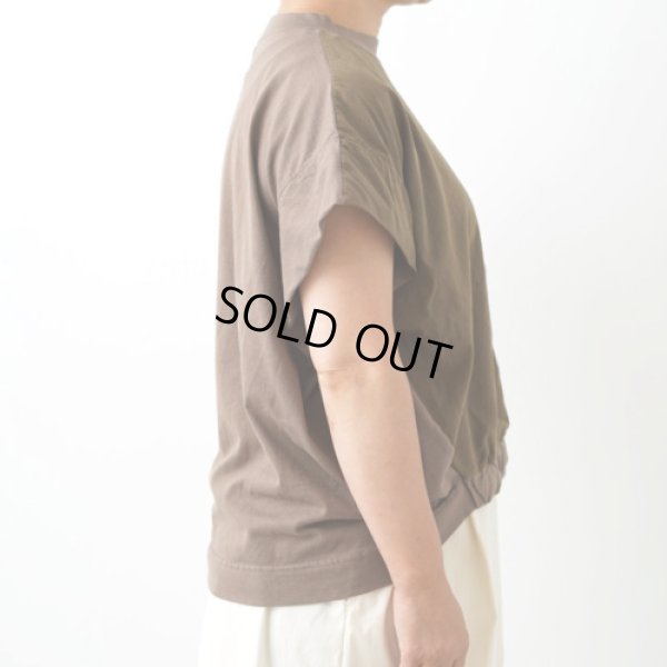 画像7: grin / グリン コーマ天竺×布帛 サックプルオーバー (7)