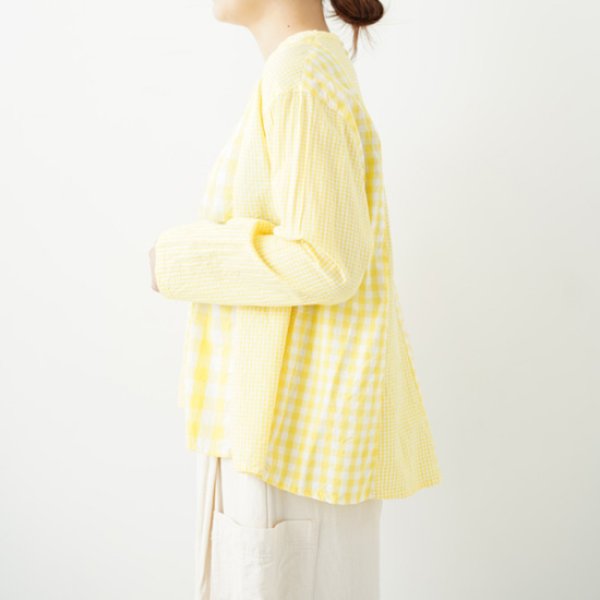 画像3: NATURAL LAUNDRY / ナテュラルランドリー ギンガムパネルプルオーバー (3)