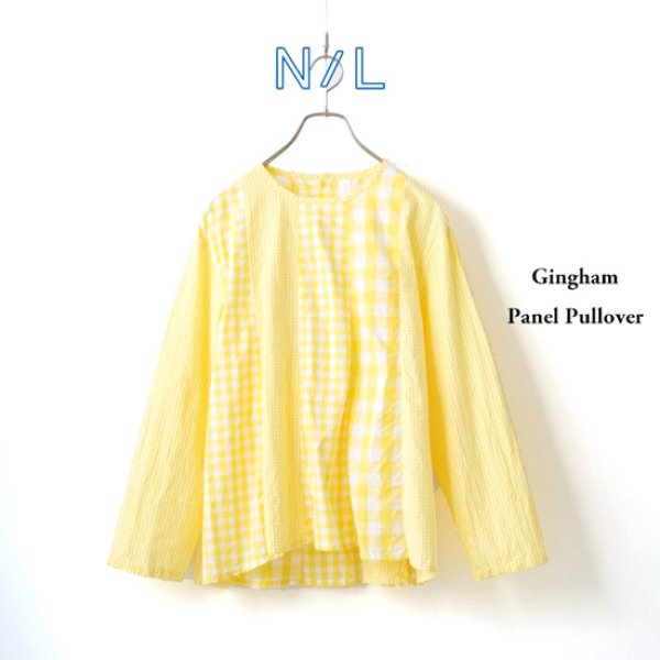 画像7: NATURAL LAUNDRY / ナテュラルランドリー ギンガムパネルプルオーバー (7)
