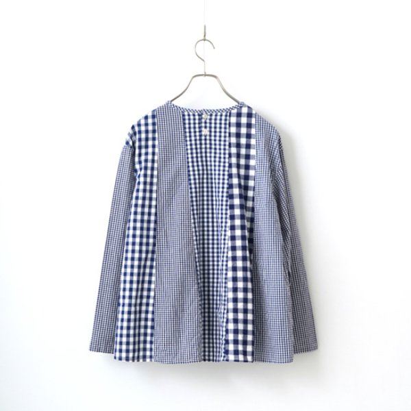 画像9: NATURAL LAUNDRY / ナテュラルランドリー ギンガムパネルプルオーバー (9)