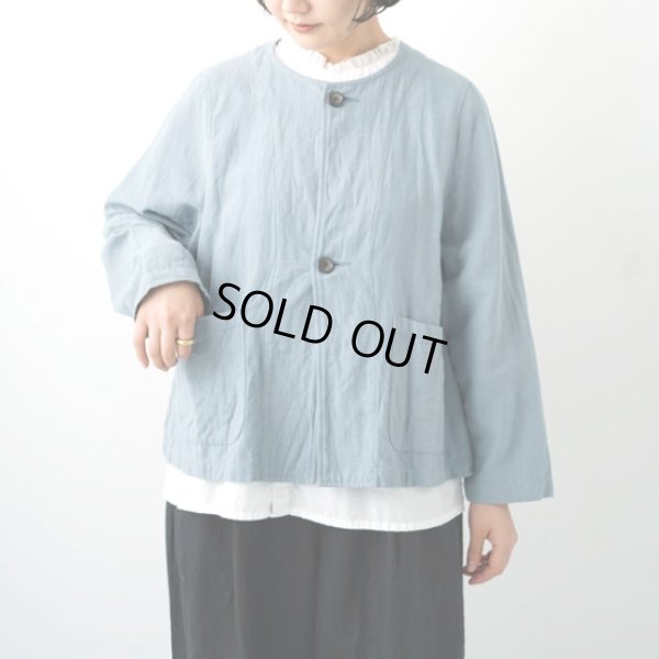 画像3: grin / グリン 綿麻バックサテン ドルマンジャケット (3)