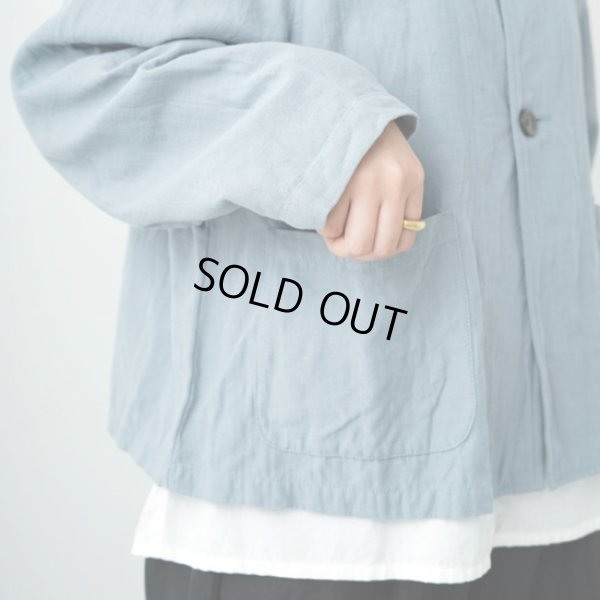 画像5: grin / グリン 綿麻バックサテン ドルマンジャケット (5)