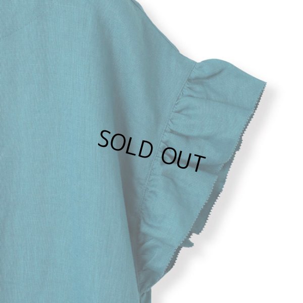 画像10: PONT DE CHALONS / ポンデシャロン リネンフリル袖ワンピース (10)