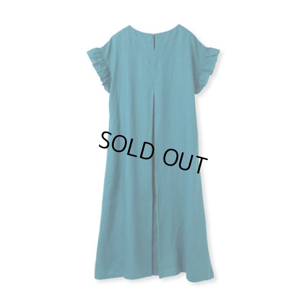 画像12: PONT DE CHALONS / ポンデシャロン リネンフリル袖ワンピース (12)