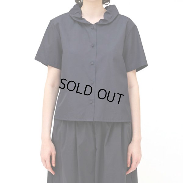 画像7: mizuiroind / ミズイロインド ギャザーカラーハーフスリーブシャツ (7)